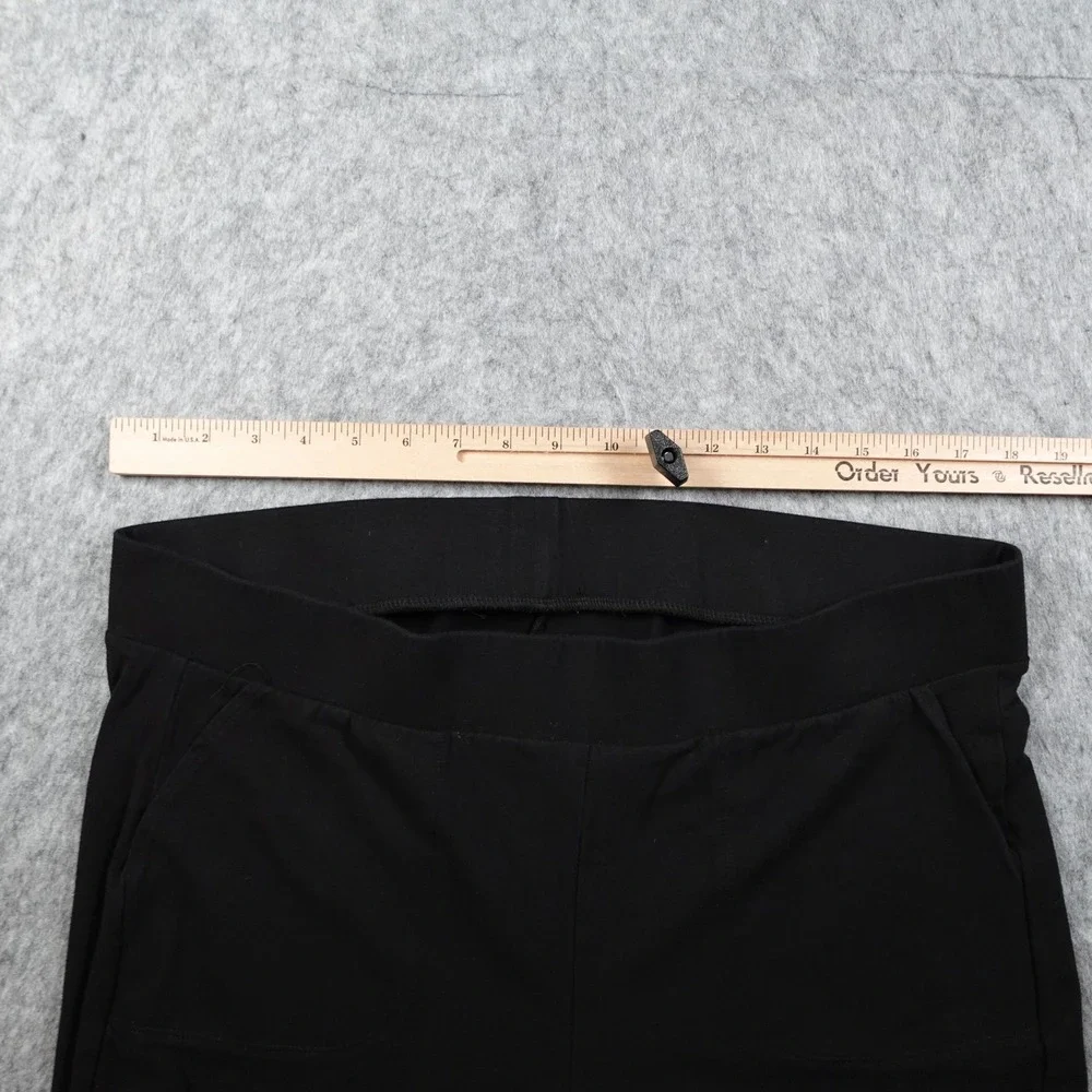 Torrid Leggings Women 3X Black Cropped Stretch Pockets Pull‎ On Comfort